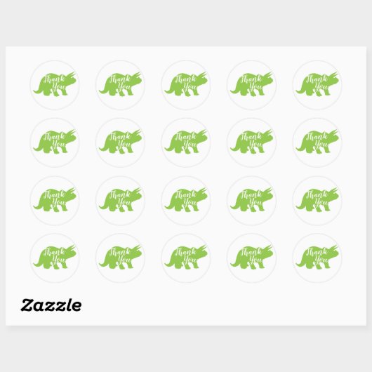 Dinosaur Baby shower Ronde Sticker (Vel)