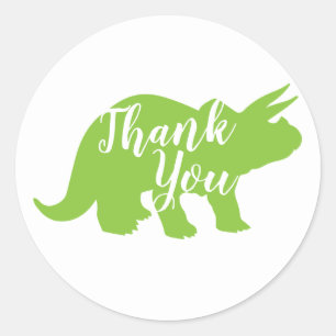 Dinosaur Baby shower Ronde Sticker