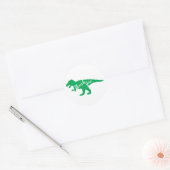 Dinosaur Baby shower Ronde Sticker (Envelop)