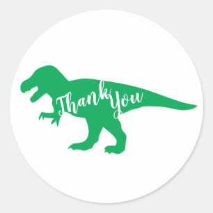 Dinosaur Baby shower Ronde Sticker