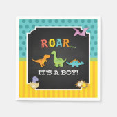 Dinosaur Baby shower servet (Voorkant)