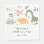 Dinosaur Baby shower Servet (Voorkant)