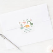 Dinosaur Baby shower Sticker