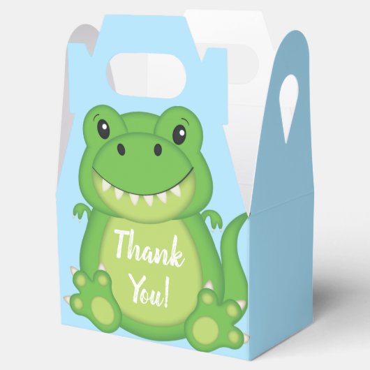 Dinosaur Baby shower T-Rex Bedankdoosjes (Geopend)