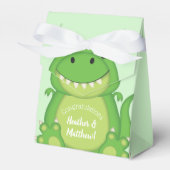 Dinosaur Baby shower T-Rex Bedankdoosjes (Voorkant Zijde)