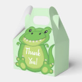 Dinosaur Baby shower T-Rex Bedankdoosjes (Achterkant)