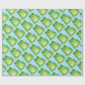 Dinosaur Baby shower T-Rex Cadeaupapier (Vlak)