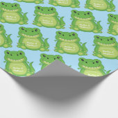 Dinosaur Baby shower T-Rex Cadeaupapier (Hoek)