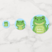 Dinosaur Baby shower T-Rex Confetti (Achterkanten)