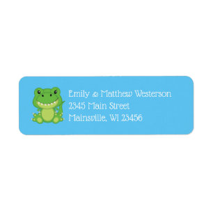 Dinosaur Baby shower T-Rex Etiket