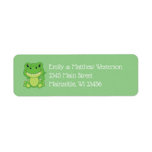 Dinosaur Baby shower T-Rex Etiket
