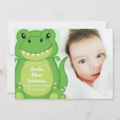 Dinosaur Baby shower T-Rex Kaart (Voorkant)
