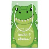 Dinosaur Baby shower T-Rex Klein Cadeauzakje (Voorkant)