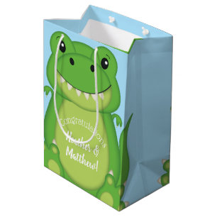 Dinosaur Baby shower T-Rex Medium Cadeauzakje