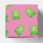 Dinosaur Baby shower T-Rex Pink Girl Bedankdoosjes (Bovenkant)