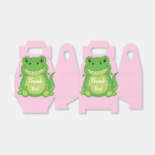 Dinosaur Baby shower T-Rex Pink Girl Bedankdoosjes (Uitgevouwen)