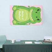 Dinosaur Baby shower T-Rex Pink Girl Spandoek (Beurs)