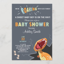 Dinosaur Baby shower uitnodiging Dino Baby boy Bla