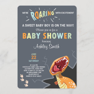 Dinosaur Baby shower uitnodiging Dino Baby boy Bla