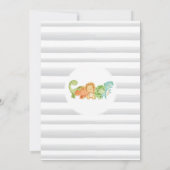 Dinosaur Baby Shower-uitnodigingen Kaart (Achterkant)