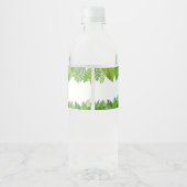 Dinosaur baby shower Water Fles Etiket (Achterkant)