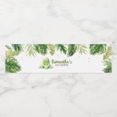 Dinosaur Baby shower Waterfles Etiket (Enkel label)