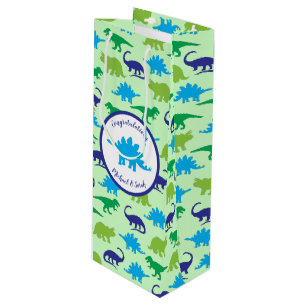 Dinosaur Baby shower Wijn Cadeautas