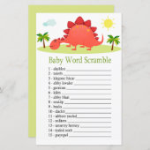 Dinosaur Baby word scramble game (Voorkant / Achterkant)