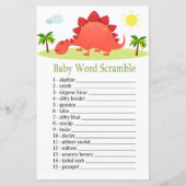 Dinosaur Baby word scramble game (Voorkant)
