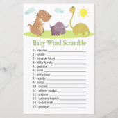 Dinosaur Baby word scramble game (Voorkant)