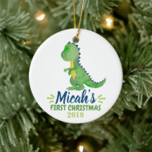 Dinosaur Baby's eerste kerstOrnament