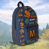 Dinosaur Backpack for Boys with Name Print Bedrukte Rugzak