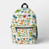Dinosaur backpack for kids, backpack with dinosaur bedrukte rugzak (Voorkant)