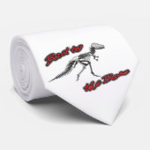 Dinosaur Bad to Bone Stropdas (Opgerold)