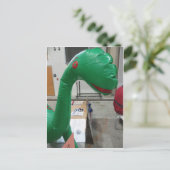 Dinosaur Balloon Briefkaart (Staand voorkant)