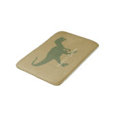 Dinosaur Bath Mat T-Rex Silhouette Camo Dino (Gekanteld)