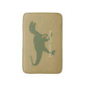 Dinosaur Bath Mat T-Rex Silhouette Camo Dino (Voorkant Verticaal)