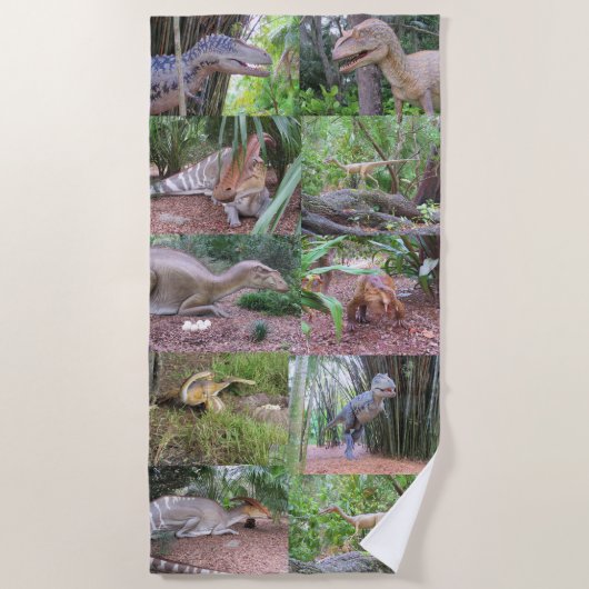 Dinosaur Beach Towel Strandlaken (Voorkant)