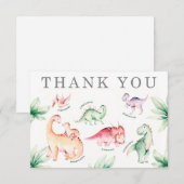 Dinosaur bedankkaart (Voorkant / Achterkant)