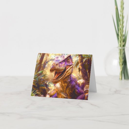 Dinosaur Bedankkaart (Voorkant)