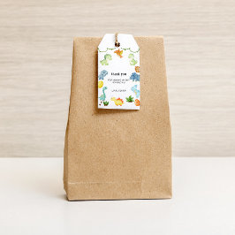 Dinosaur Bedankt Cadeau Label Cadeaulabel