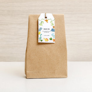 Dinosaur Bedankt Cadeau Label Cadeaulabel