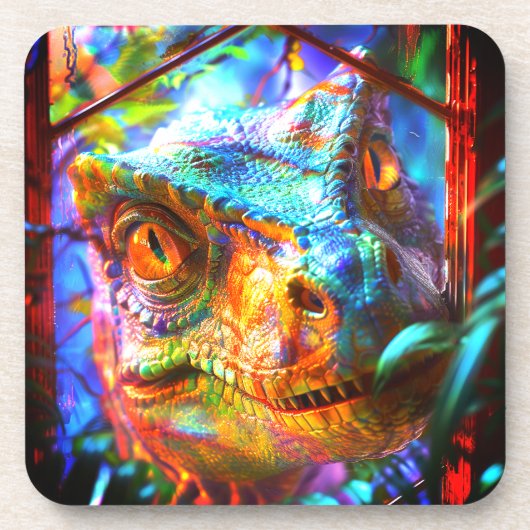 Dinosaur Bier Onderzetter (Voorkant)
