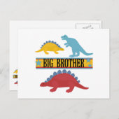Dinosaur Big Brother Briefkaart (Voorkant / Achterkant)
