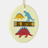 Dinosaur Big Brother Keramisch Ornament (Rechts)