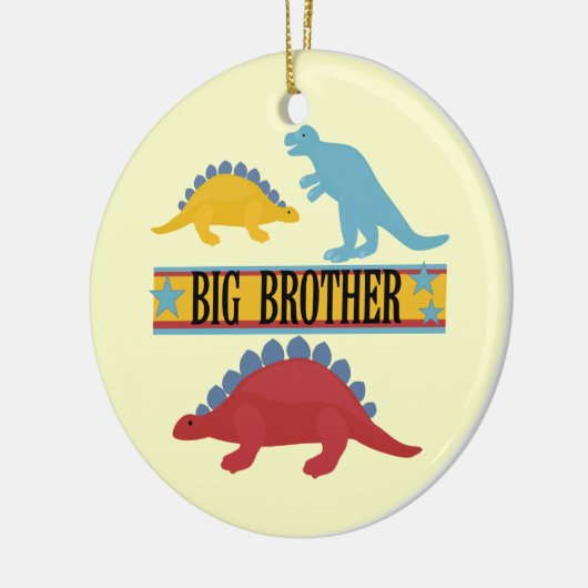 Dinosaur Big Brother Keramisch Ornament (Links)
