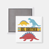 Dinosaur Big Brother Magneet (Voorkant / Achterkant)
