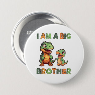 Dinosaur Big Brother Ronde Button 7,6 Cm