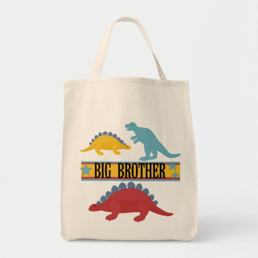 Dinosaur Big Brother Tote Bag (Voorkant)
