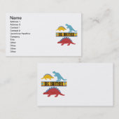 Dinosaur Big Brother Visitekaartje (Voorkant / Achterkant)